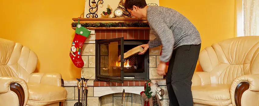 Rusted Metal Fireplace Restoration in Port Orange, Florida