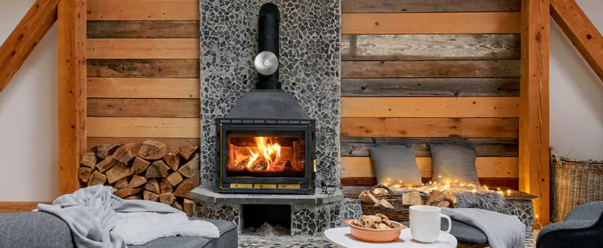 Thelin Hearth Products Direct Vent Gas Stove Fireplace Inspection in Port Orange, Florida